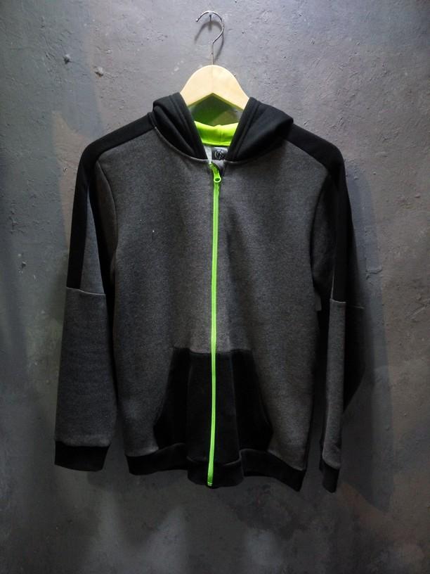 Hoodie Full Zip varsity C9 Champion Dark Grey Original