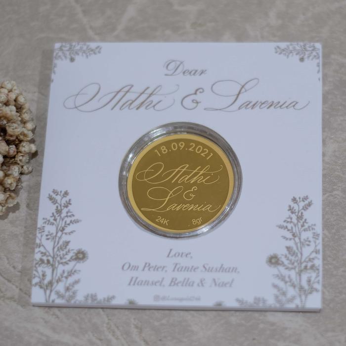 Koin Emas gold coin lm logam mulia 24K 8gr 8 gr mirip antam ubs