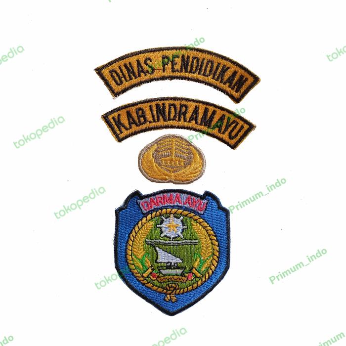 Satu Set Badge / Bet / PNS Dinas Pendidikan Kabupaten Indramayu Bordir