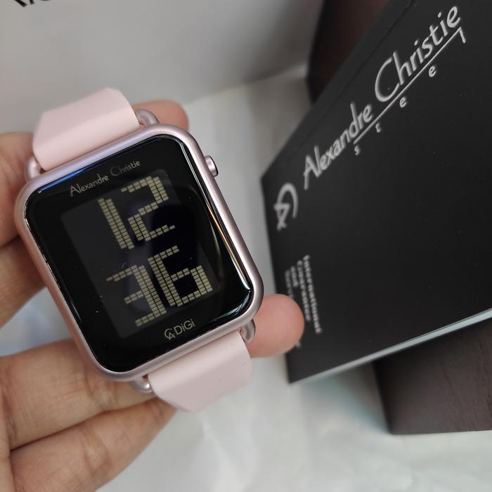 Jam Tangan DIGITAL Wanita Alexandre Christie Ac 9341 LH Rubber