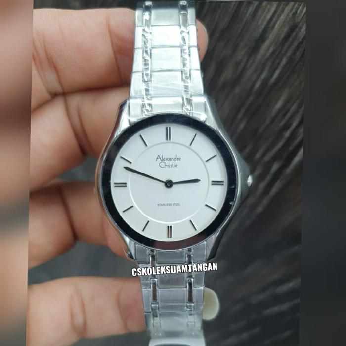 JAM TANGAN WANITA ALEXANDRE CHRISTIE AC 8605 AC8605 SILVER ORIGINAL