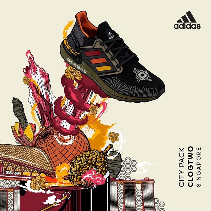 Adidas Ultraboost DNA Sea City Pack “Singapore” 100% authentic
