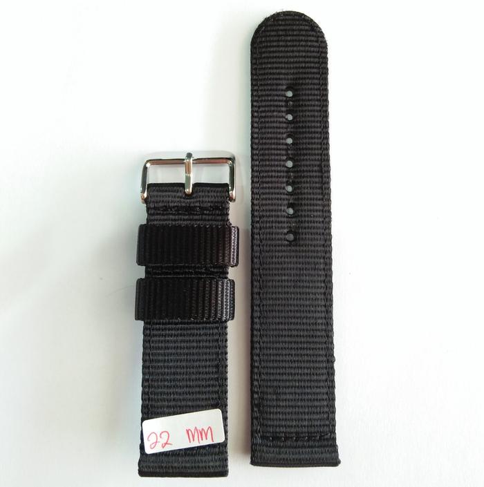 TALI KANVAS SWISS ARMY 22 MM BLACK ORIGINAL