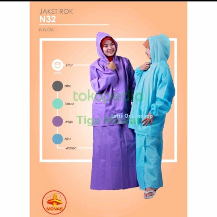 jas hujan jaket rok monas N32