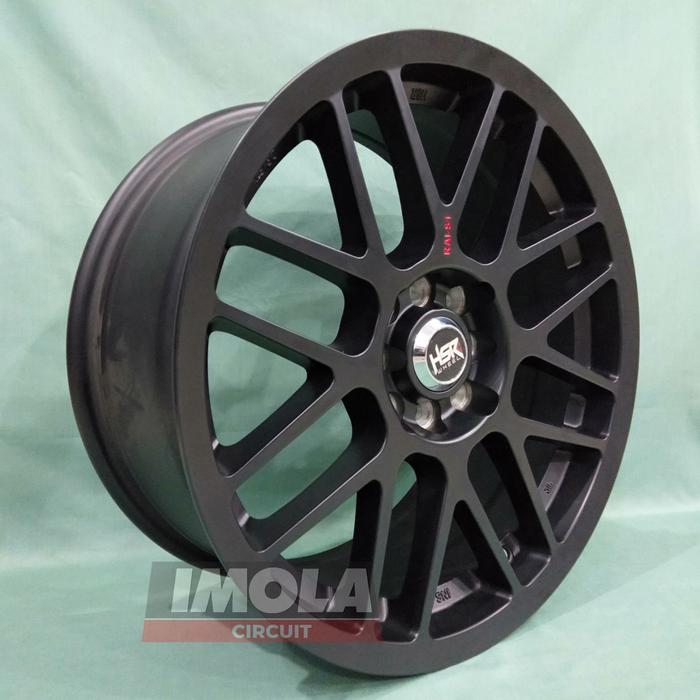 Jual pelek mobil ring 17 HSR wheel Kumamoto r17 lubang 4 Hitam yaris
