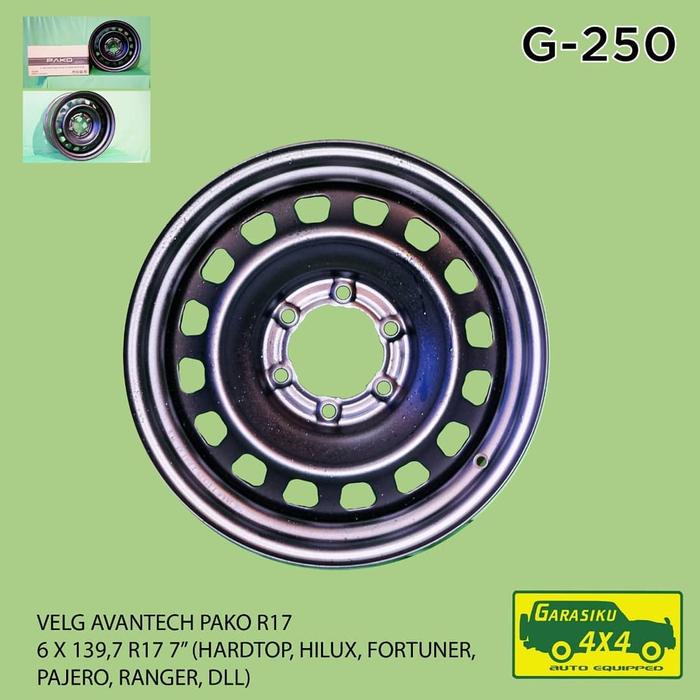 VELG AVANTECH PAKO R17 "7 6 X 139,7 HARDTOP, HILUX, FORTUNER, PAJERO