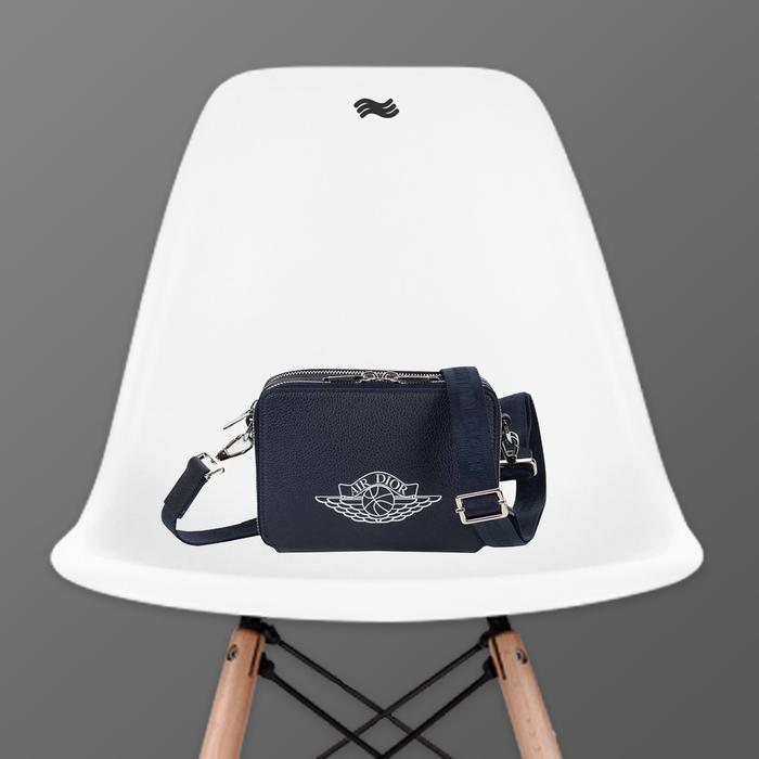 Dior x Jordan Wings Messenger Bag Navy