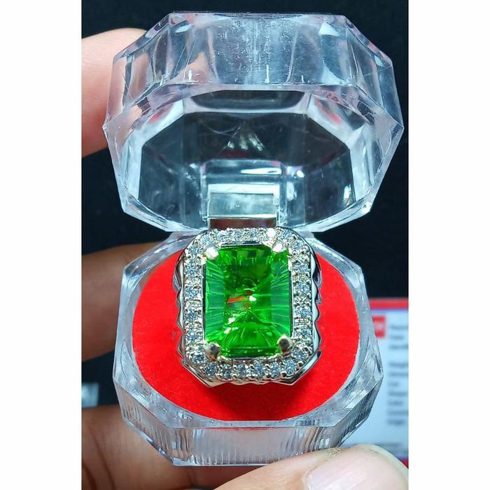 batu permata moldavite tektite asli natural