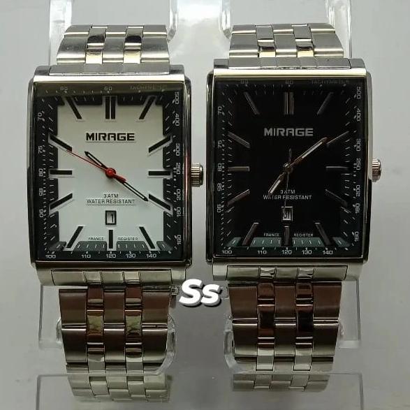 Mirage 8579BSP-M/jam tangan mirage original putih pria/wanita