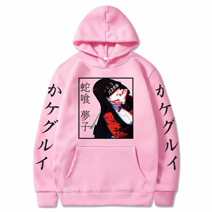 Kakegurui Yumeko /Hoodie Runa Kakegurui Yumeko Jabami Hodie Wanita