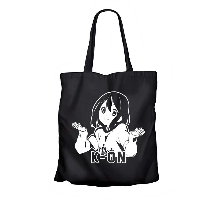 Tote bag anime sticker YUI HIRASAWA - K-ON 100% canvas