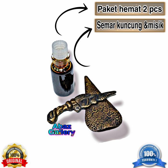 Barang antik kuno kuningan semar kuncung & misik hitam