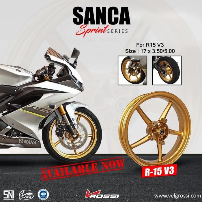 vrossi sprint sanca yamaha r15 v3 velg racing not oz gp rcb