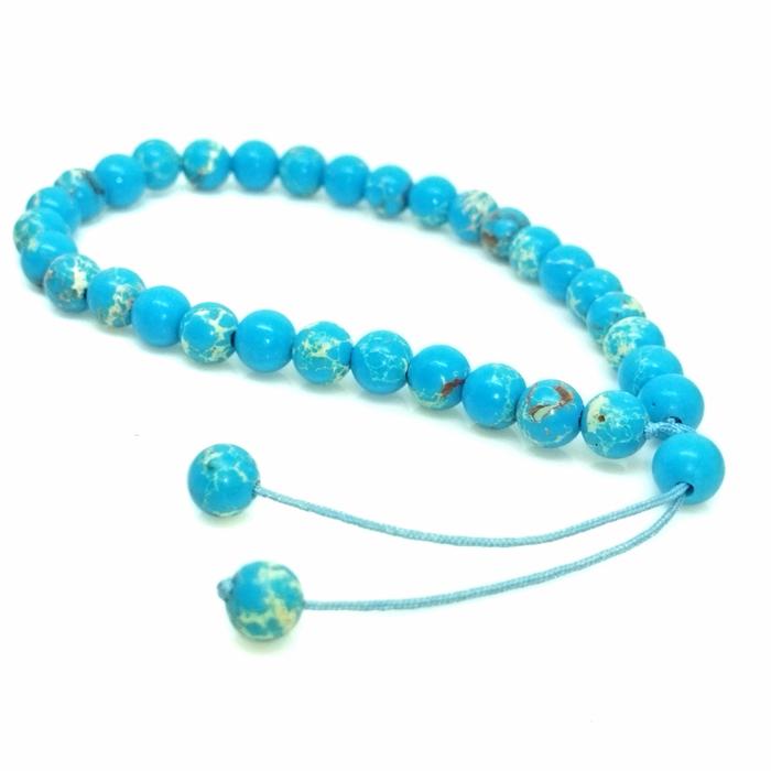 Gelang Tasbih Pirus Persia Natural/Original Jaminan Asli.
