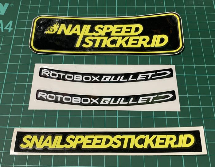 Sticker cutting sticker velg motor Rotobox