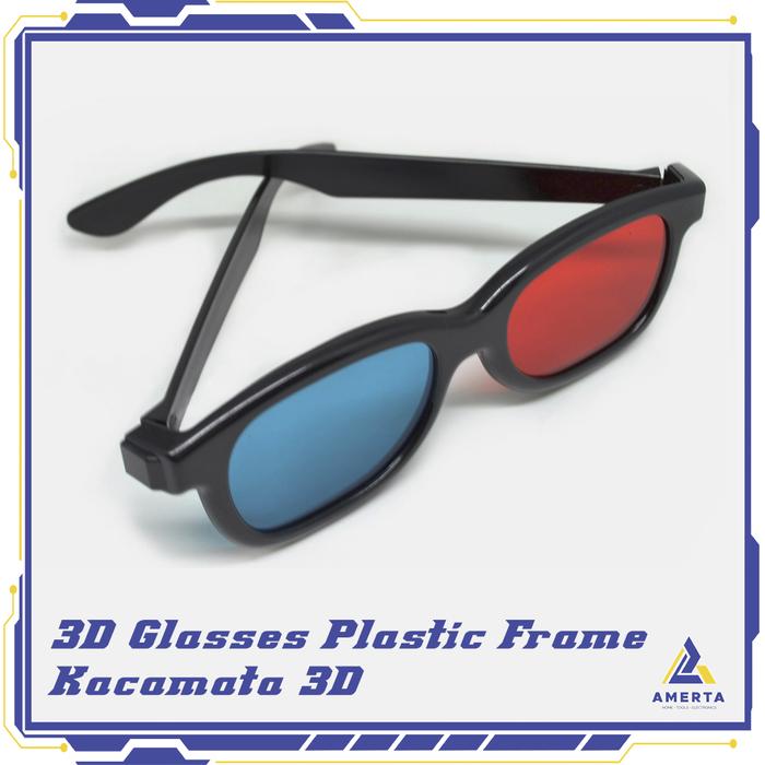 3D Glasses Plastic Frame / Kacamata 3D