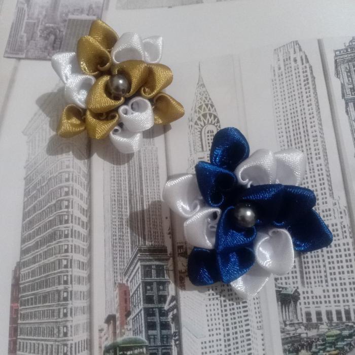 Bros/broch bunga kanzashi mini