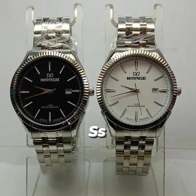 Mirage 8467BRP-M/jam tangan mirage original pria/wanita putih