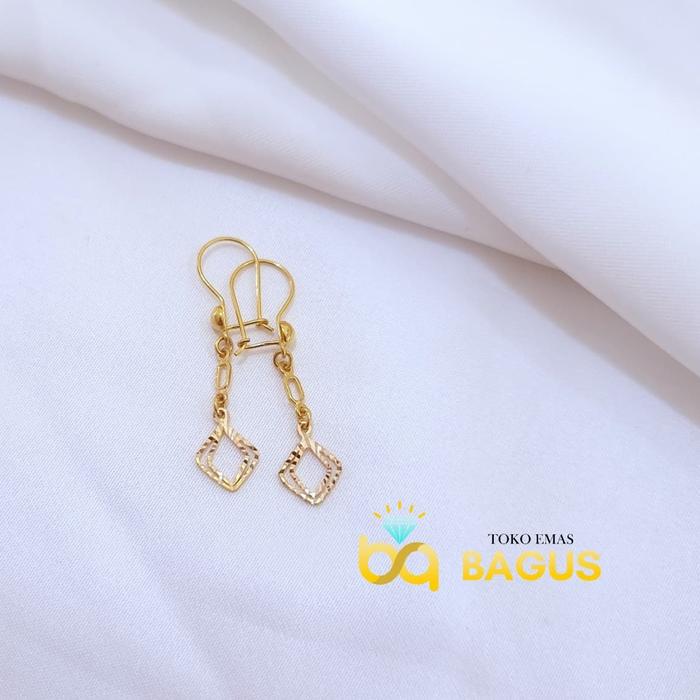 Anting Panjang Emas Asli Anting Dewasa Remaja Anting 0.5 Gram