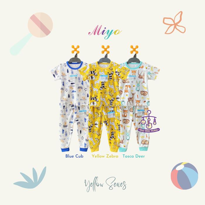 MIYO Size SML Setelan Oblong Pendek Dan Celana Panjang Motif