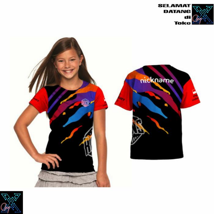 Baju Kaos Anak Jersey Rans eSport Freefire Gaming FFML