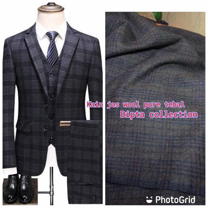 Kain Jas, Blazer, Celana pria/Kain wool pure tebal 100% wool