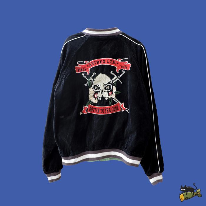 Avirex Skull 'Rotten to the Core' Dragon Tora Fuji Sukajan Jacket
