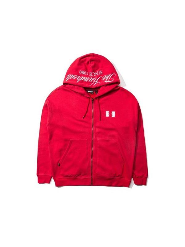 The Hundreds Jaket Dubs Zip-up Hoodie Red