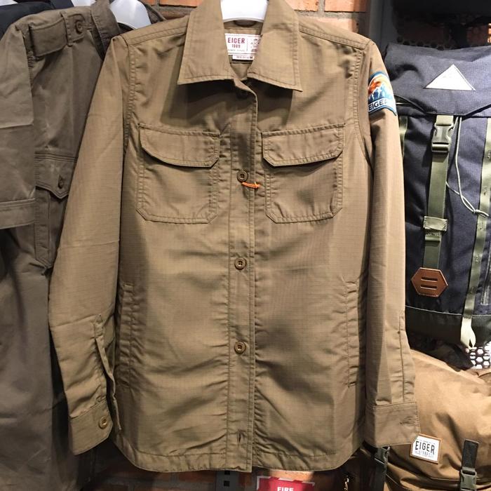 Kemeja Wanita Eiger Original Wanokaka Shacket Shirt Jacket - Brown