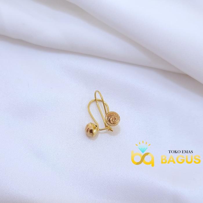 Anting Emas Asli kadar 300 Anting Dewasa Remaja Anting Pendek Dewi 02