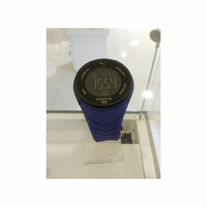 JAM TANGAN PUMA UNISEX ORIGINAL IGNITE BLUE FREE HEART RATE MONITOR