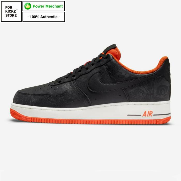 NIKE AIR FORCE 1 '07 PRM HALLOWEEN BLACK STARFISH SAIL
