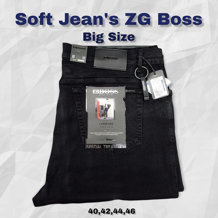 Celana Panjang Soft Jeans Jumbo ZG BOSS ORIGINAL