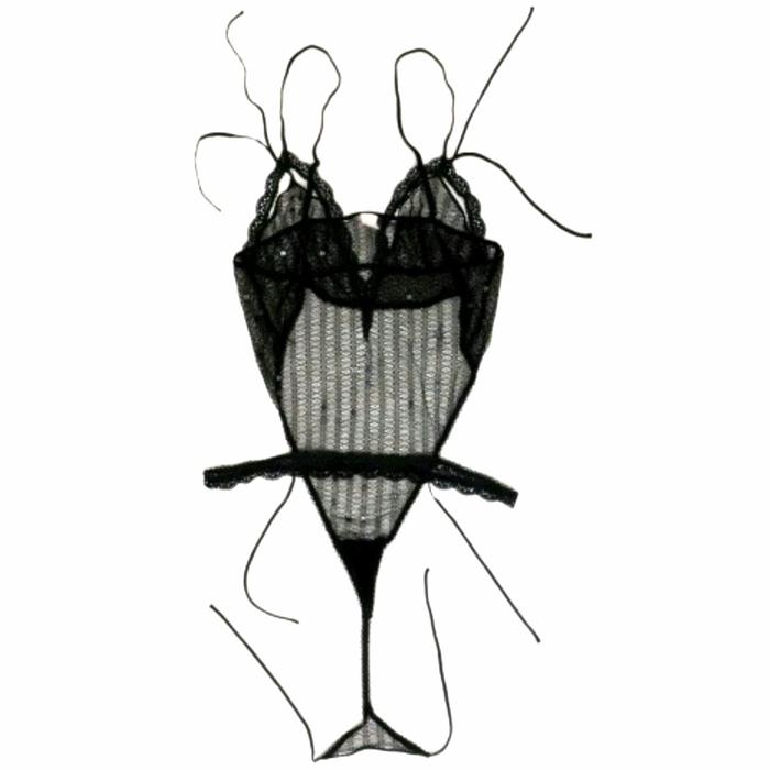 LINGERI BLACK SEXY TEMBUS PANDANG BAJU TIDUR (LASENZA VS H&M WACOAL HM