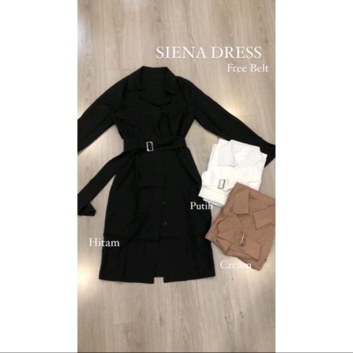 SIENA KOREAN VINTAGE DRESS BELT PESTA FORMAL BLAZER