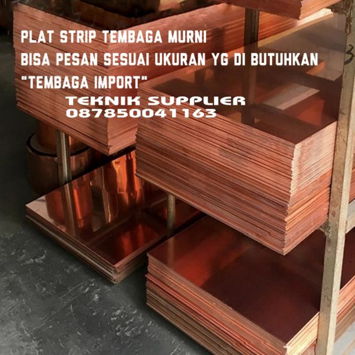 plat tembaga lembaran 1mm x 150mm x 350mm