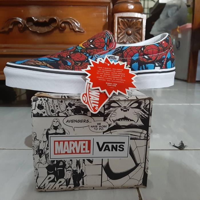 Vans X Marvel Slip On Spiderman RESMI PT NAVYA