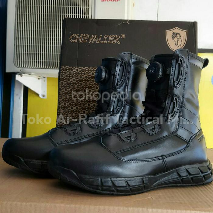 Sepatu PDL Tali Putar Chevalier Full Kulit