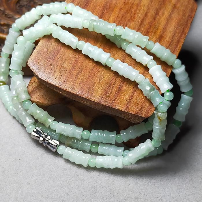 Kalung Batu Giok asli Jadeite jade + sertifikat