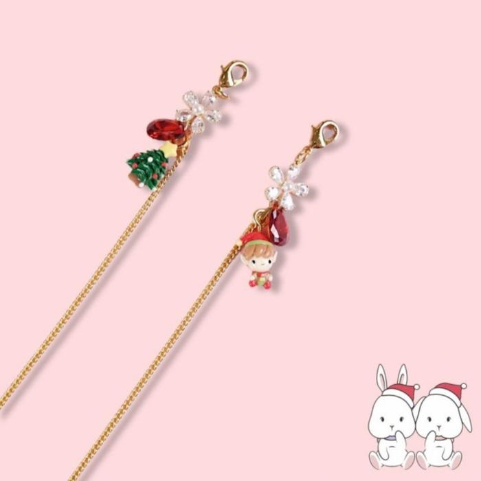 Jasmine Tease Christmas Mask Chain - JT handmade tali kalung masker