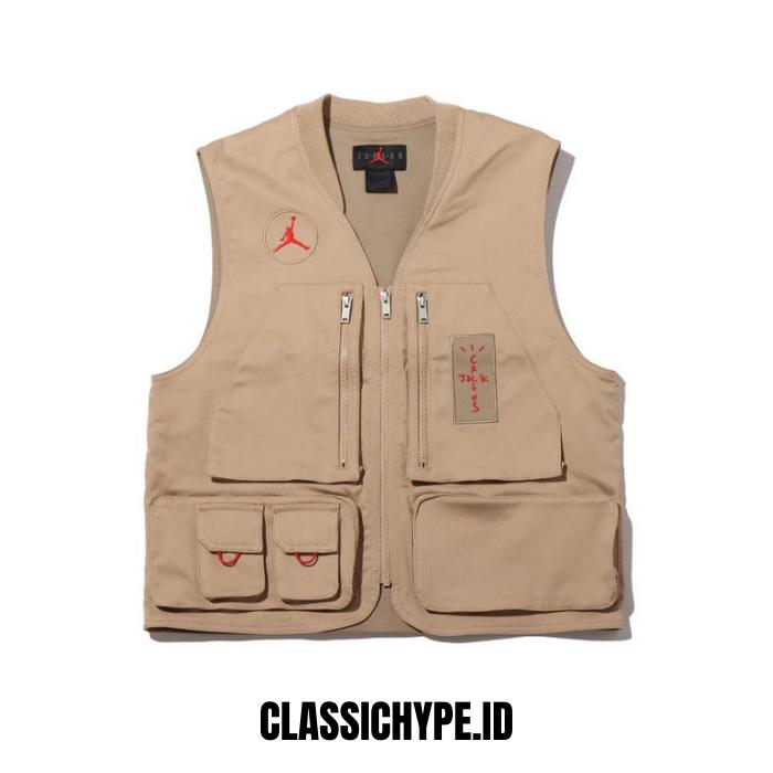 TRAVIS SCOTT X AIR JORDAN KHAKI UTILITY VEST 2021