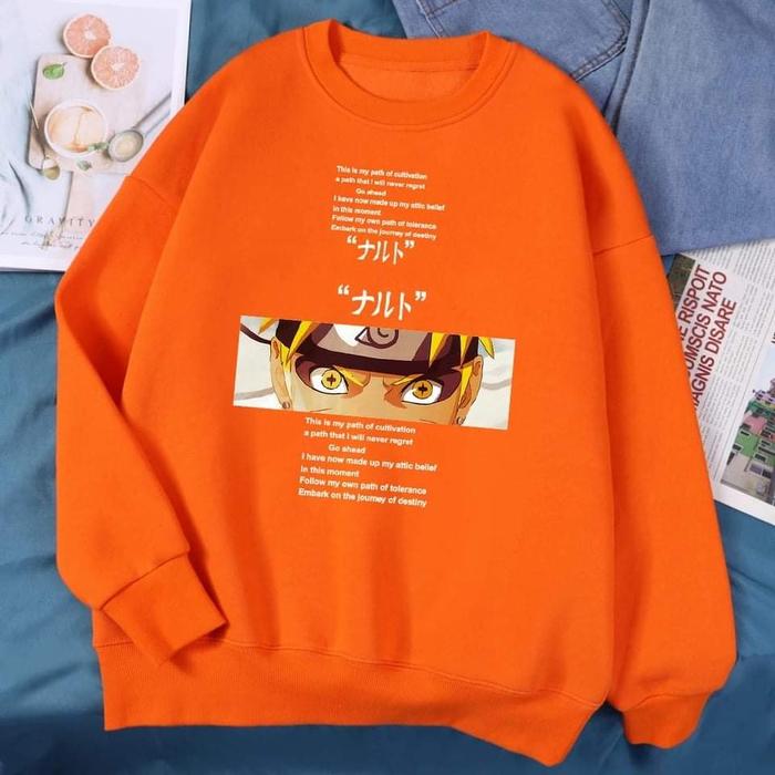 Sweater Crewneck jaket hoodie anime naruto akatsuki Bakugou