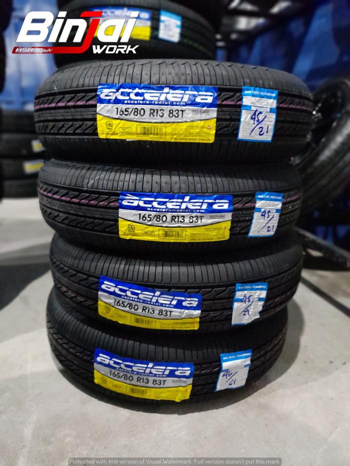 Ban Mobil murah ring 13 accelera 165 80 r13 eco plush bukan Dunlop