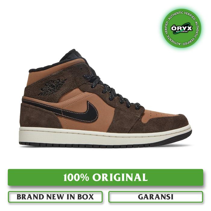 Nike Air Jordan 1 Mid SE Earth Tone / Dark Chocolate / Archaeo Brown