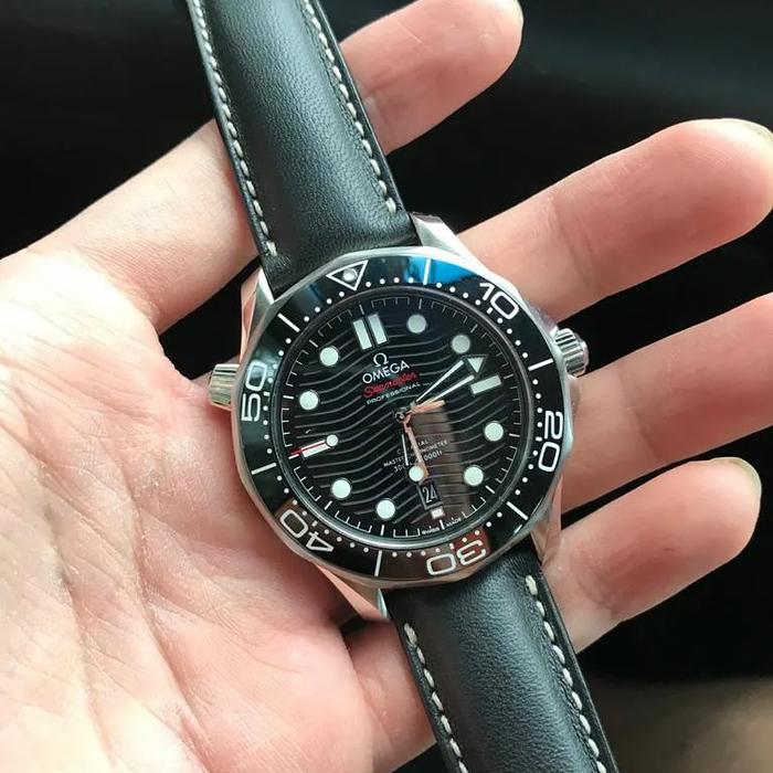 omega Seamaster black Wave Dial original
