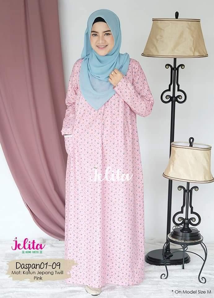 DB 01-09 Baju Daster Panjang Harian Ibu Jelita Homedress