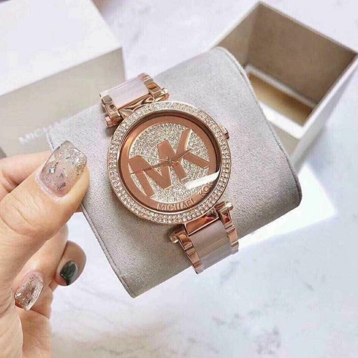 Jam Tangan Wanita Michaell Korss MK 6176 MK6176 RoseGold 39mm Original