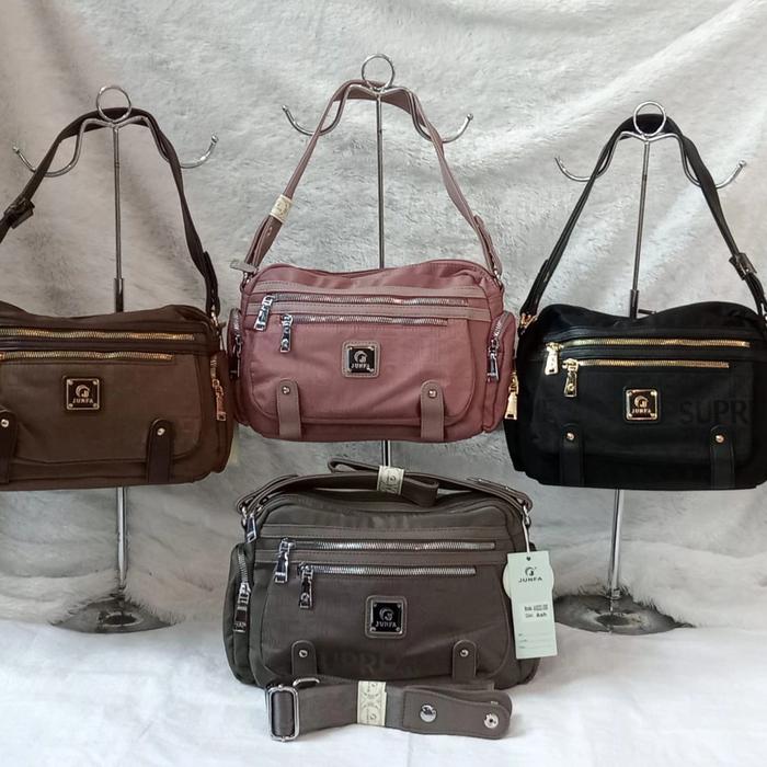 Tas Junfa Slempang parasut motif supreme 9202