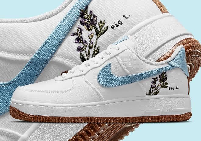 NIKE AIR FORCE 1 '07 SE WMNS WHITE OBSIDIAN INDIGO