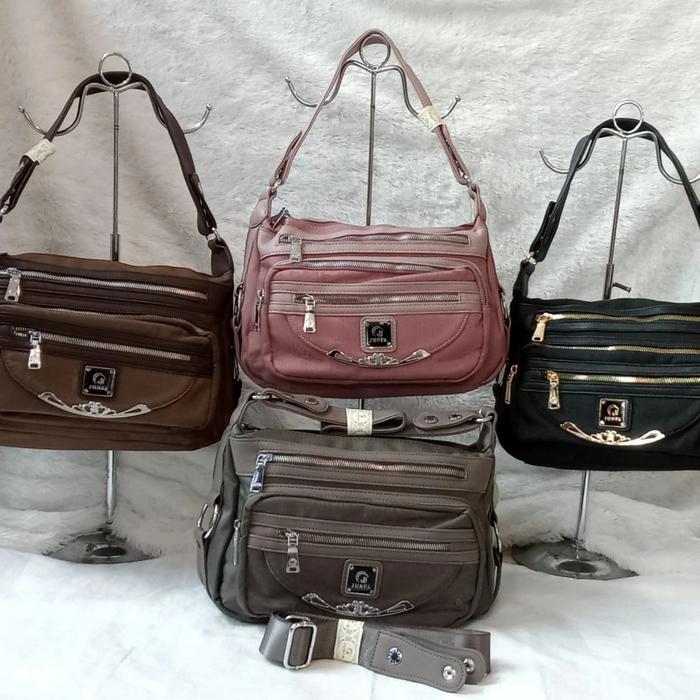 Tas Junfa Slempang parasut motif supreme 7890